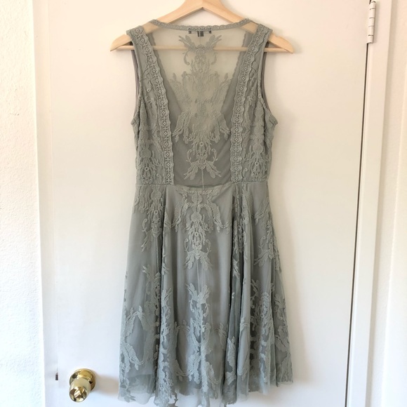 Wishlist Sleeveless Embroidered Lace Mini Dress - Picture 4 of 6